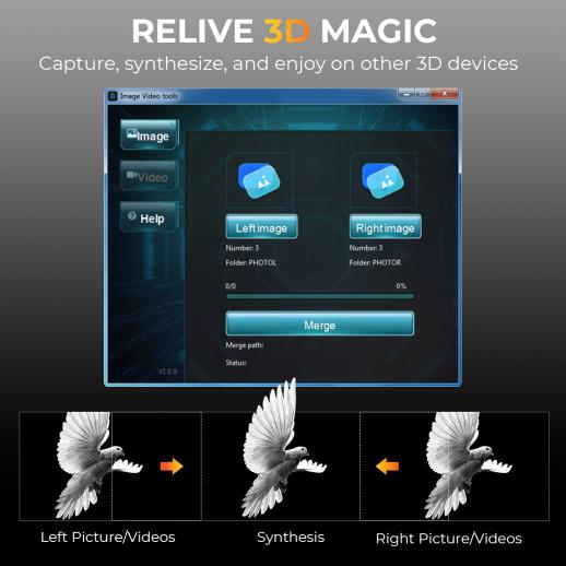 Head-Mounted Night Vision Binoculars 3D VR 700m 6X Zoom Nightline